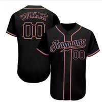Jersey Baseball Berkualitas Tinggi yang Dapat Disesuaikan, Cepat Kering, Anti Bau, Bernapas, Terbuat dari Kain Polyester Mesh yang Dapat Didaur Ulang