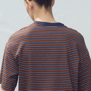 Crew Neck Women <b>Smart</b> Daily Wear Top <b>Stripped</b> Design With Relaxed Fit For Comfortable / Summer Wear With High Quality Material - Product Image 4