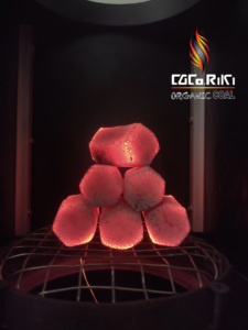 CocoRiki Coconut Shell Black Charcoal Briquettes <b>Shisha</b> Hookah <b>Flavour</b> Hexa Shape High Calory Low Ash Premium Quality BBQ - Product Image 1