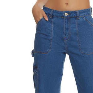 Pantalones Cargo de Moda para Mujer en Color Sólido, Pantalones Casuales Muy Cómodos, Ropa Urbana, Pantalones Cargo para Dama - Product Image 4
