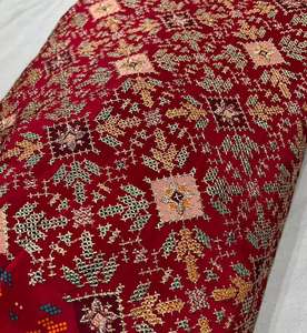 Multi Embroidery Fabric African Lace Textile Premium Net Mesh <b>Sequins</b> Beaded Fashion Dress <b>Material</b> for Women Export Premium - Product Image 3
