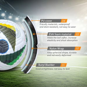 WEMBLEY SPORTS ลูกฟุตบอลขนาดเล็กสำหรับเด็ก รุ่นโปร ไซส์ 4 สีน้ำเงินเหลือง หนังน้ำหนักเบา ทนทาน ใช้ได้ทั้งในร่มและกลางแจ้ง - Product Image 6