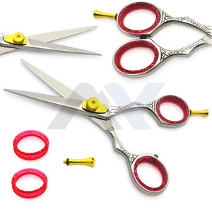 Tijeras de peluquería personalizadas con mango elegante para barbería, tijeras de corte de pelo para salón, tijeras de peluquería con logo regular - Product Image 2