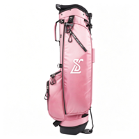 Sac de golf pour femme avec pieds intégrés en nylon durable, base renforcée et bretelles doubles rembourrées