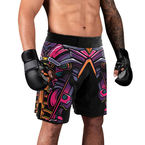 Custom MMA <b>Grappling</b> <b>Shorts</b> Men Sublimation Printed Polyester Athletic Brazilian Mixed Martial Arts Training kimono <b>Shorts</b> - Product Image 6