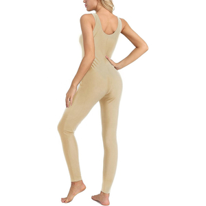 New Design Women's Fitness Training Gym <b>Jumpsuit</b> Custom Breathable Quick Dry Knitted Stretchable Streetwear Summer Wear <b>Jumpsuit</b> - Product Image 3