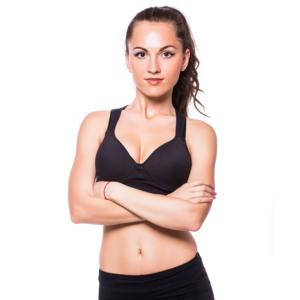 Sujetador Deportivo para Mujer, Acolchado, Soporte Medio, Tirantes Cruzados, Sin Costuras, para Yoga y Ejercicio - Product Image 2