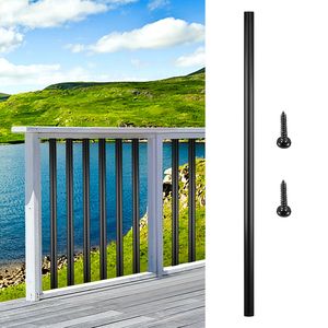 Juego de 51 Balaustres para Terraza de 26''x0.75'', Balaustres de Aleación de Aluminio para Escaleras, Tornillos para Balaustres, Paquete de 51 Espirales Metálicas para Barandillas de Madera - Product Image 2