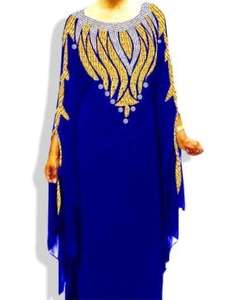 Kaftan marocain traditionnel musulman perlé, robe longue décontractée avec extensibilité quadridirectionnelle, taille et couleur personnalisables, nouveau design 2022 - Product Image 3