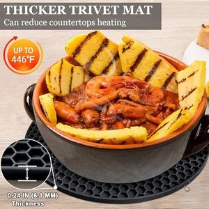 Sottopentola in Silicone Resistente al Calore, Antiscivolo, Multiuso per Pentole, Piatti Caldi, Barattoli e Forni - Product Image 4