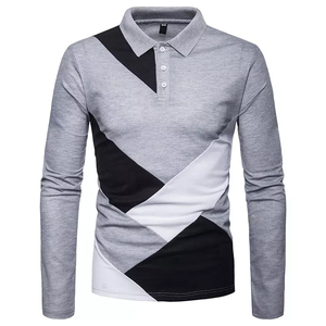 Mens Long Sleeve Polo <b>Shirt</b> Relaxed Fit Solid <b>Color</b> Soft Stretch Breathable Lightweight Casual Daily Wear Classic <b>Shirt</b> - Product Image 4