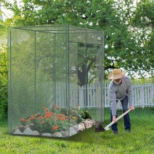Tenda a Rete Protettiva per Piante da Giardino 6.6x3.3x6 Piedi, Copertura per Aiuole Rialzate con Porta con Cerniera - Product Image 6