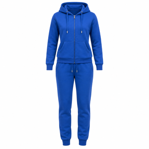 <b>Plain</b> <b>Tracksuits</b> for Women's Customized Women's Fashionable 2-Piece Outdoor Hooded Jogging <b>Tracksuit</b> Set for Winter Wholesale - Product Image 6