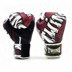Guantes de Boxeo Dobles de Color Dorado, en Oferta, Hechos de Cuero Genuino con Cierre de Velcro para Entrenamiento y Sparring de Kick Boxing y Artes Marciales - Product Image 3