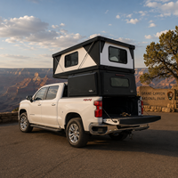 Camper intégré en aluminium à coque rigide pour pick-up GMC Sierra 1500 Chevrolet Silverado Ford F150 pleine taille