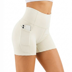 Shorts de sport taille haute pour femme, shorts de compression taille haute, vêtements de sport extensibles pour la gym et l'entraînement - Product Image 3