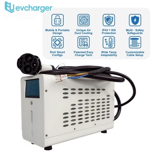 Cargador Portátil para Vehículos Eléctricos de 7kW, CCS2 CCS1, 200-220V, con Configuración Inteligente y Protección de Seguridad - Product Image 1