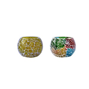 <b>Mosaic</b> Amazing Glass Votive Elegant Design Tea Light Holder Low Price Glass Candle Stand for Wedding & Home Decoration - Product Image 3