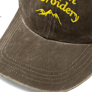 Casquette de baseball en coton délavé vintage avec boucle réglable, broderie personnalisée, fabriquée en usine, pour la mode et le sport en extérieur - Product Image 4