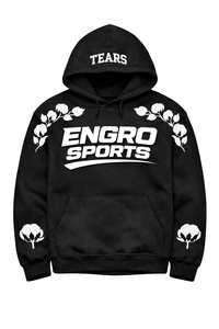 Sudadera con Capucha Negra de Algodón Personalizada Direct Industry con Impresión de Logotipo Blanco en Toda la Superficie |   Fabricante de Sudaderas Premium de Estilo Urbano - Product Image 3