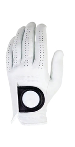 Guantes de Golf de Piel de Oveja Cabretta Blanca Personalizados de Primera Calidad, Antideslizantes, con Cierre de Botones, para Hombre, Empaque Original de Alta Gama - Product Image 2