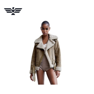 Chaqueta Bomber de PU para Mujer, Color Negro Sólido, Cuello Alto, Manga Larga, Transpirable, Resistente al Viento, para Otoño - Product Image 2