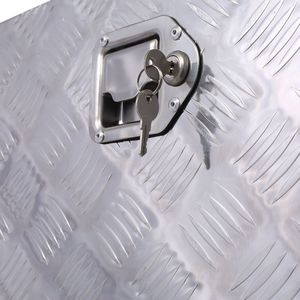 48-Inch Heavy Duty Aluminum Truck Bed <b>Tool</b> <b>Box</b> for Outdoor Trailer Pickup Storage or RV Underbody Organizer - Product Image 5