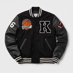 เสื้อแจ็คเก็ตวาร์ซิตี้ผู้ชายคุณภาพพรีเมียม ดีไซน์คลาสสิกแบบ Letterman สำหรับเบสบอล ตัดเย็บอย่างสวยงามและมีสไตล์ - Product Image 3