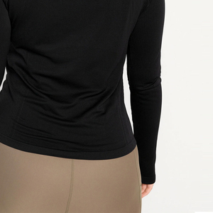 Vente en gros de t-shirts à manches longues pour femmes de haute qualité, respirants et à séchage rapide pour l'hiver - 100% coton, vêtements de sport à manches longues - Product Image 5