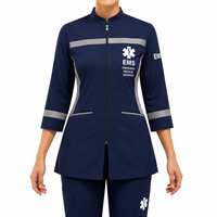 Camiseta Personalizada con Nombre para Técnicos de Emergencias Médicas (EMT), Paramédicos y Enfermeros, Uniforme de Algodón Transpirable Unisex con Serigrafía
