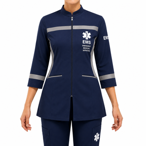 Camiseta Personalizada con Nombre para Técnicos de Emergencias Médicas (EMT), Paramédicos y Enfermeros, Uniforme de Algodón Transpirable - Product Image 3