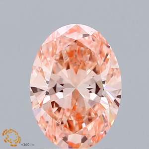 Oval 1,05 CTS Fancy Vivid Pink VS1 EX Anillo de diamante 8,00-5,81-3,59 61,8 61 VS1 EX VS1 EX Slight 8,00-5,81-3,59 61,8 61 - Product Image 1