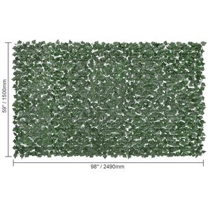 Ivy Privacy Fence 59 X 98 Artificial Green Wall <b>Screen</b> Strengthened Joint Faux Hedge with Vine <b>Leaf</b> Greenery Ivy Fence - Product Image 5