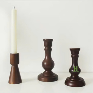 Candelabros de madera de bajo precio para centros de mesa de boda, decoraciones de mesa, diseño personalizado de fábrica en Vietnam - Product Image 2