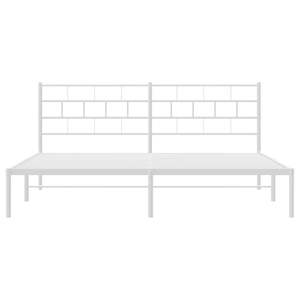 โครงเตียงเหล็กเคลือบสีขาวแบบคู่ ดีไซน์หรูหรา สีขาว - Product Image 5