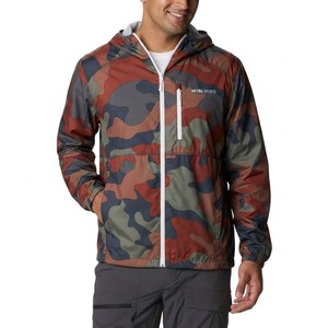 Men's Lightweight <b>Camo</b> Windbreaker <b>Jacket</b> Full Zip Hooded Outdoor Streetwear Tactical Running Rain Coat Casual Athletic Hiking J - Product Image 5