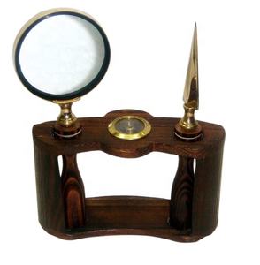 Artisanat indien de bonne qualité en gros couleur Bronze nouveau Design 2025 métal Vintage loupe Antique Look Design verre pour les yeux - Product Image 1