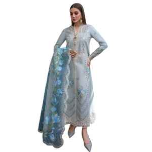 Completo Salwar/Palazzo da Donna di Antra Lifestyle con Ricami Etnici Elaborati, Abbigliamento Indiano per Feste Estive e Matrimoni Stile Bollywood - Product Image 1