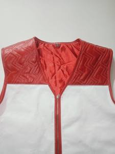 Gilet en cuir professionnel pour motard, qualité export, fabrication OEM sur mesure, gilet en cuir véritable sur mesure, coupe ajustée pour les motards - Product Image 3