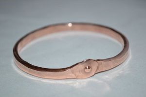Elegant Copper <b>Bracelet</b> For Women With Handmade Craftsmanship And Modern Minimalist Jewelry Fashion Style - Product Image 1