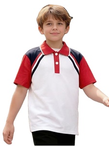 <b>Boys</b> Summer Casual Two-Piece Set Featuring Small Stand-<b>up</b> Collar Half-button Fashion Short-sleeve Jersey Print Top Stylish ODM - Product Image 3
