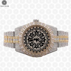 Reloj de Lujo Charm Jewels de Acero Inoxidable de 38 mm, Analógico de Cuarzo con Diamantes Incrustados, Esfera Redonda, Moda Femenina - Product Image 2