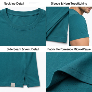 Camiseta de Yoga de Manga Corta para Hombre, Cuello Redondo, Top Deportivo para Gimnasio, Camisetas Deportivas Transpirables de Secado Rápido, Top de Poliéster para Hombre - Product Image 6