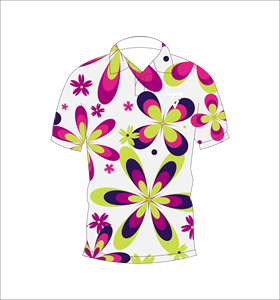 Men’s <b>White</b> Retro Floral Print <b>Polo</b> Shirt Short Sleeve Casual Summer Fashion Golf Tee - Product Image 4