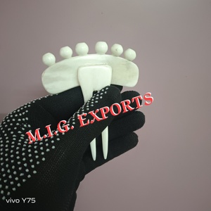 Épingle/bâtonnet à cheveux en os de buffle naturel OU fourche à cheveux, nouveau style 2026, pour fixer les chignons et les torsades. - Product Image 4