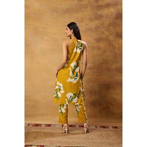Conjunto de Kurta Halter Marigold para Mujer - Product Image 1