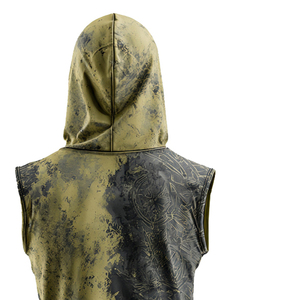 Sudadera sin mangas con sublimación para gimnasio, para hombre, ligera, con capucha estampada, camiseta sin mangas para entrenamiento y ejercicio, top sin mangas con sublimación para hombre - Product Image 6