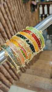 2026 New Arrival Hot Sale <b>Bangles</b> <b>Sets</b> from Women Wedding Wear for Mehndi Hot Selling Latest Custom Design Kashimiri Churiyan - Product Image 4