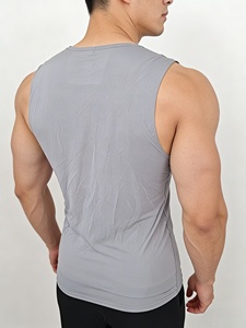 Men Regular Wear Tank Tops / Solid Pattern Breathable 100% Cotton <b>Light</b> Weight Customized Latest Hot Selling Men tank Top - Product Image 3