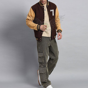 Chaqueta Varsity Moderna para Hombre, Ropa Deportiva con Opciones de Logotipo y Parches Personalizados, Chaqueta Letterman para Equipos Deportivos - Product Image 6